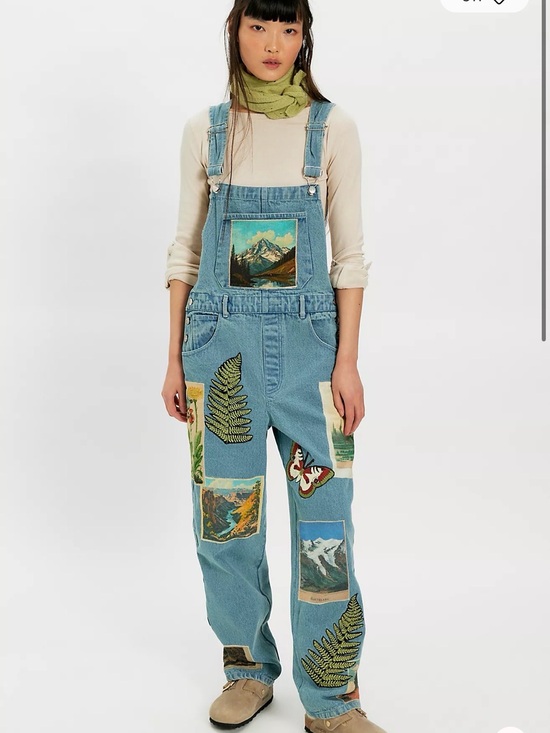 Free People Pants - Free People Light Blue Denim Jumpsuit